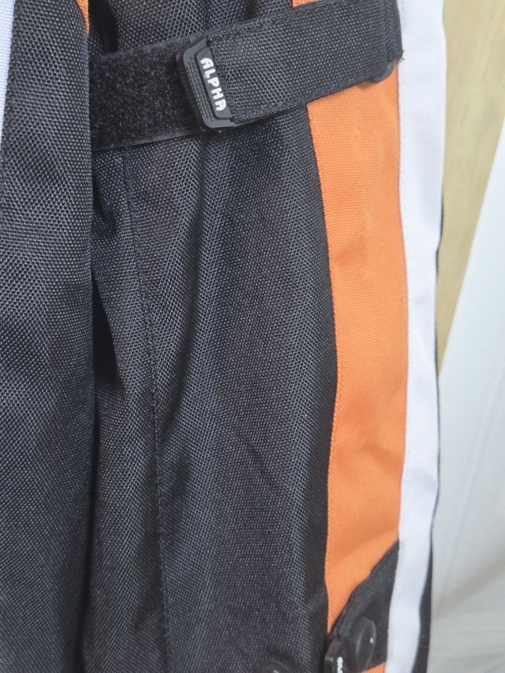 Motorcycle Alpha Men's Black & Orange Performance Riding Jacket - Picture 5 of 16